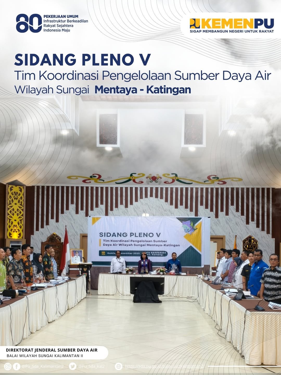  Sidang Pleno V TKPSDA Wilayah Sungai Jelai - Kendawangan Tahun Anggaran 2025